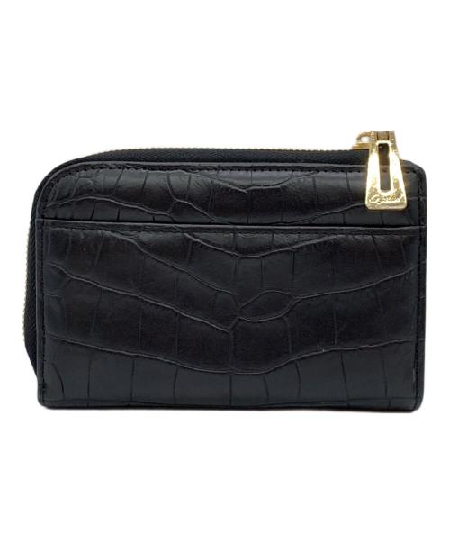 LEATHER JEWELS（レザージュエルズ）LEATHER JEWELS (レザージュエルズ) クロコ型押し財布 ブラックの古着・服飾アイテム