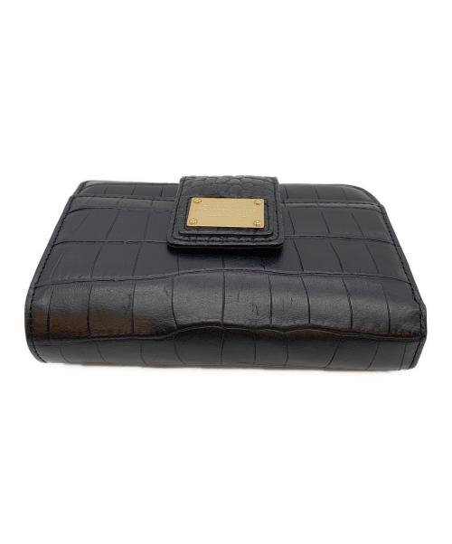 LEATHER JEWELS（レザージュエルズ）LEATHER JEWELS (レザージュエルズ) クロコ型押し財布 ブラックの古着・服飾アイテム