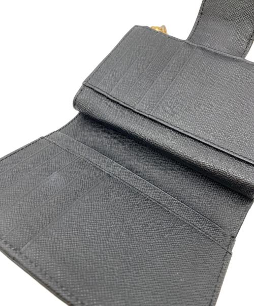 LEATHER JEWELS（レザージュエルズ）LEATHER JEWELS (レザージュエルズ) クロコ型押し財布 ブラックの古着・服飾アイテム