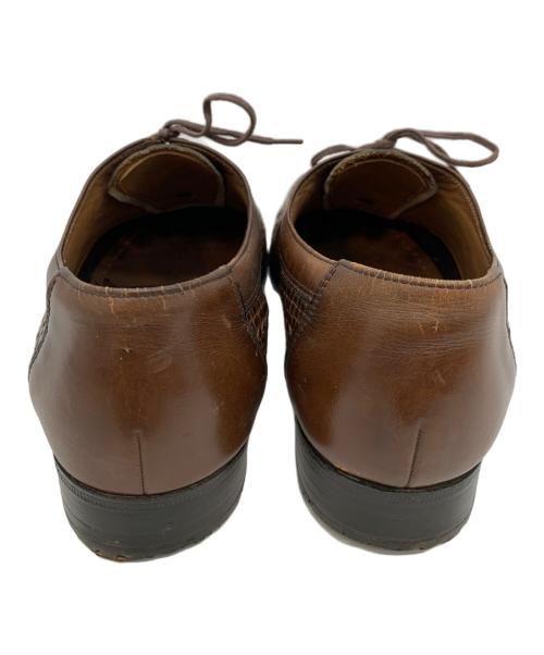 UNION（ユニオン）UNION (ユニオン) imperial (インペリアル) 編み込みレザーシューズ ブラウン サイズ:24の古着・服飾アイテム