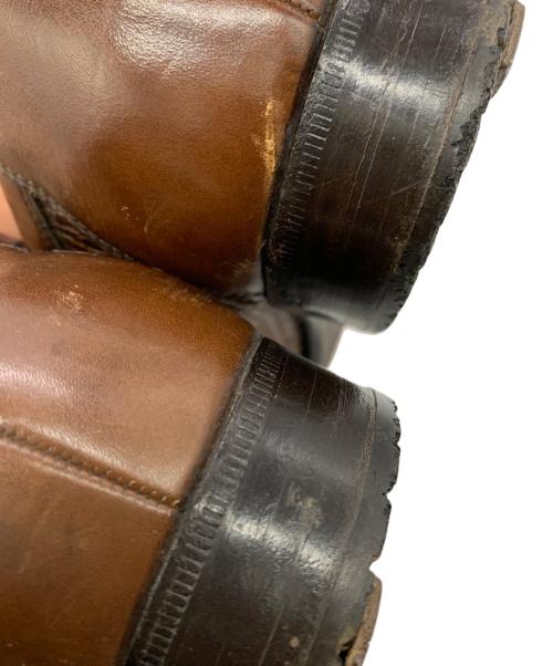 UNION（ユニオン）UNION (ユニオン) imperial (インペリアル) 編み込みレザーシューズ ブラウン サイズ:24の古着・服飾アイテム