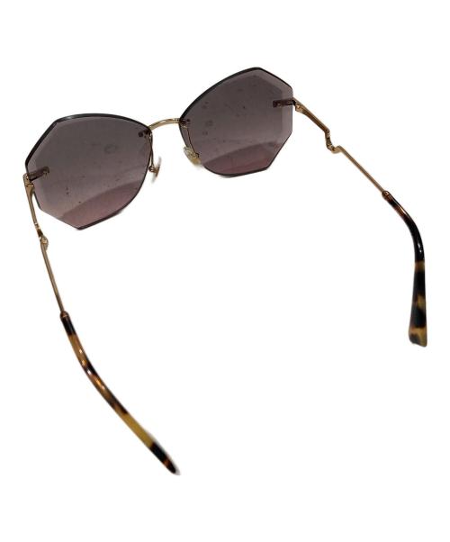 MIU MIU（ミュウミュウ）MIU MIU (ミュウミュウ) サングラス パープル×ブラウンの古着・服飾アイテム