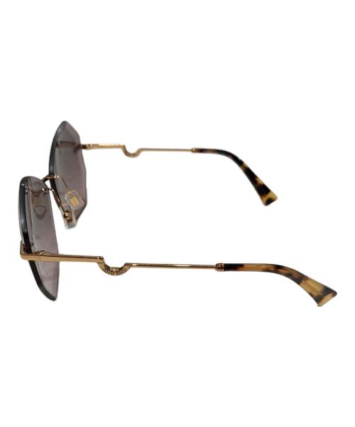 MIU MIU（ミュウミュウ）MIU MIU (ミュウミュウ) サングラス パープル×ブラウンの古着・服飾アイテム