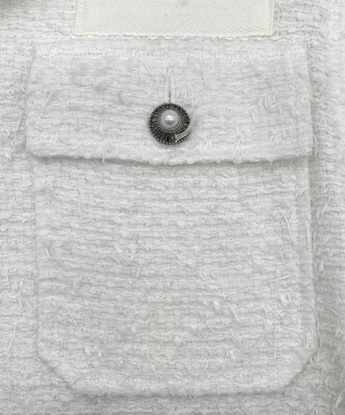 MADISON BLUE（マディソンブルー）MADISON BLUE (マディソンブルー) MILITARY JK LINTON ホワイト サイズ:000の古着・服飾アイテム