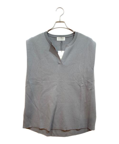 CLOVE（クローブ）CLOVE (クローブ) ノースリーブニット グレー サイズ:38、9号 未使用品の古着・服飾アイテム