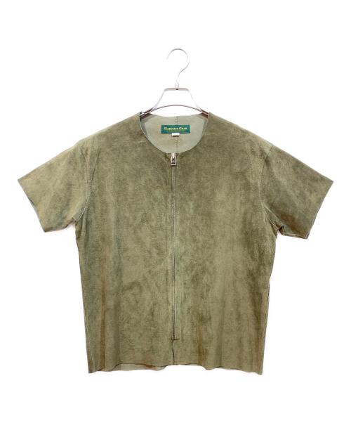 HAROLD’S GEAR（ハロルズギア）HAROLD’S GEAR (ハロルズギア) レザージャケット カーキ サイズ:Mの古着・服飾アイテム