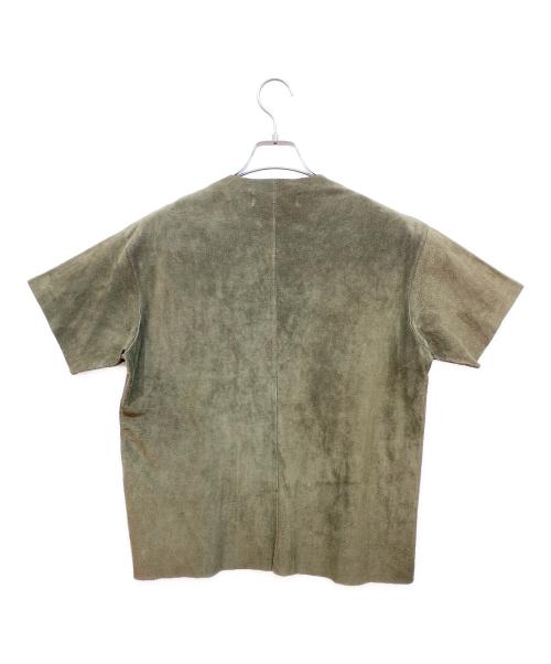 HAROLD’S GEAR（ハロルズギア）HAROLD’S GEAR (ハロルズギア) レザージャケット カーキ サイズ:Mの古着・服飾アイテム