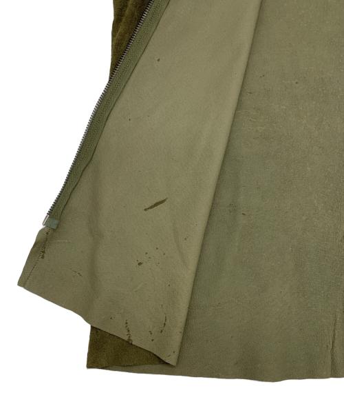 HAROLD’S GEAR（ハロルズギア）HAROLD’S GEAR (ハロルズギア) レザージャケット カーキ サイズ:Mの古着・服飾アイテム