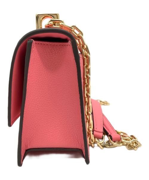 Kate Spade（ケイトスペード）Kate Spade (ケイトスペード) Deco mini flap chain crossbody ピンクの古着・服飾アイテム