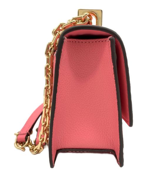 Kate Spade（ケイトスペード）Kate Spade (ケイトスペード) Deco mini flap chain crossbody ピンクの古着・服飾アイテム