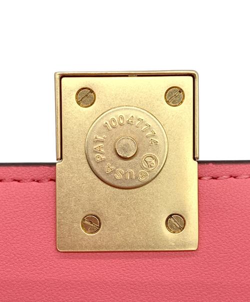 Kate Spade（ケイトスペード）Kate Spade (ケイトスペード) Deco mini flap chain crossbody ピンクの古着・服飾アイテム