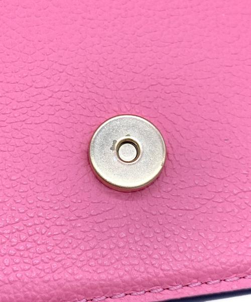 Kate Spade（ケイトスペード）Kate Spade (ケイトスペード) Deco mini flap chain crossbody ピンクの古着・服飾アイテム