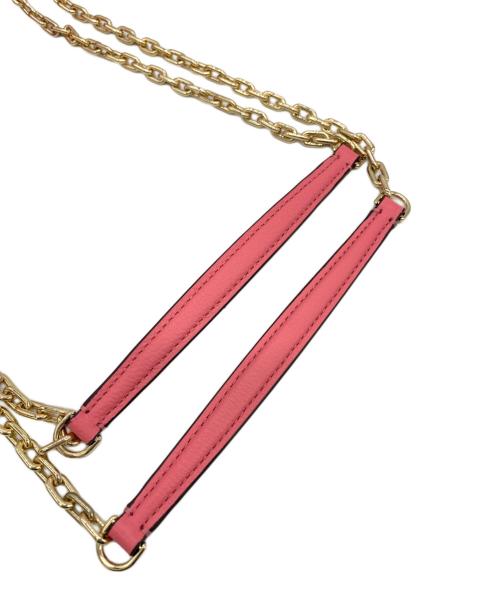 Kate Spade（ケイトスペード）Kate Spade (ケイトスペード) Deco mini flap chain crossbody ピンクの古着・服飾アイテム