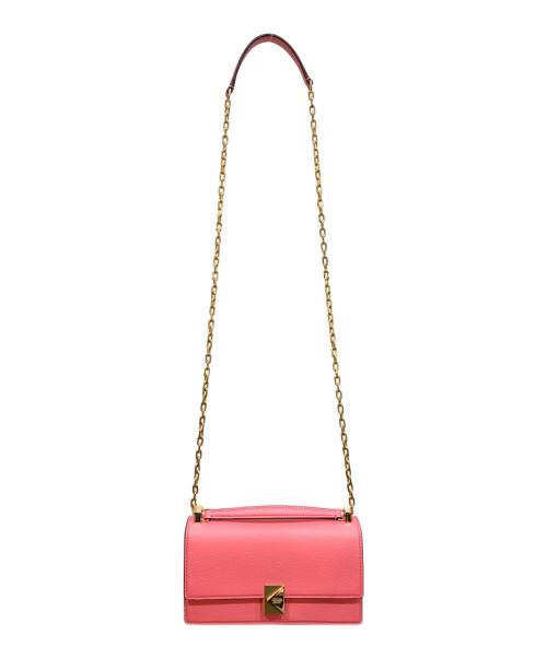 Kate Spade（ケイトスペード）Kate Spade (ケイトスペード) Deco mini flap chain crossbody ピンクの古着・服飾アイテム