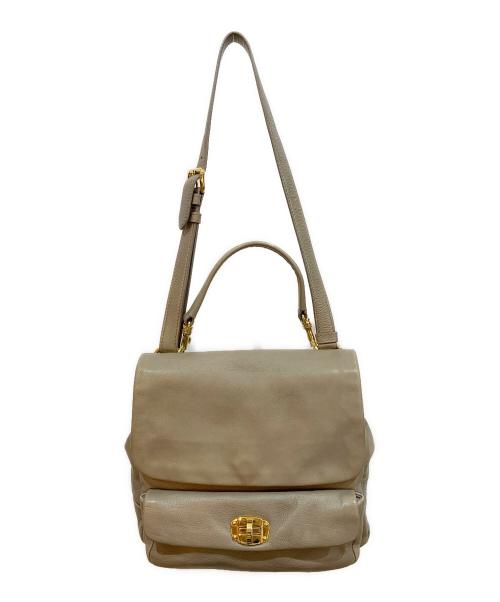 MIU MIU（ミュウミュウ）MIU MIU (ミュウミュウ) 2WAYバッグ グレーの古着・服飾アイテム