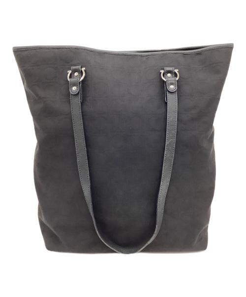 Salvatore Ferragamo（サルヴァトーレ フェラガモ）Salvatore Ferragamo (サルヴァトーレ フェラガモ) ガンチーニトートバッグ ブラックの古着・服飾アイテム