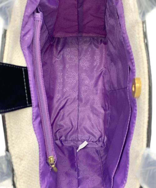 ANNA SUI（アナスイ）ANNA SUI (アナスイ) ディア ハンドバッグ アイボリー×ブラック 未使用品の古着・服飾アイテム