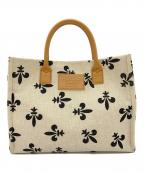 NOSTALGIC GARAGEノスタルジックガレージ）の古着「ハンドバッグ」｜アイボリー×ブラウン