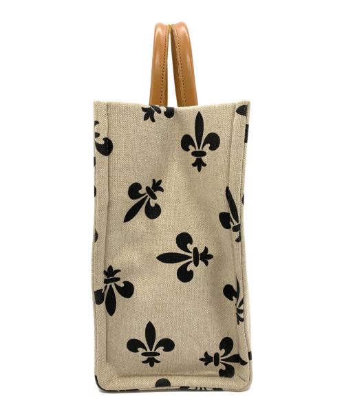 NOSTALGIC GARAGE（ノスタルジックガレージ）NOSTALGIC GARAGE (ノスタルジックガレージ) ハンドバッグ アイボリー×ブラウンの古着・服飾アイテム