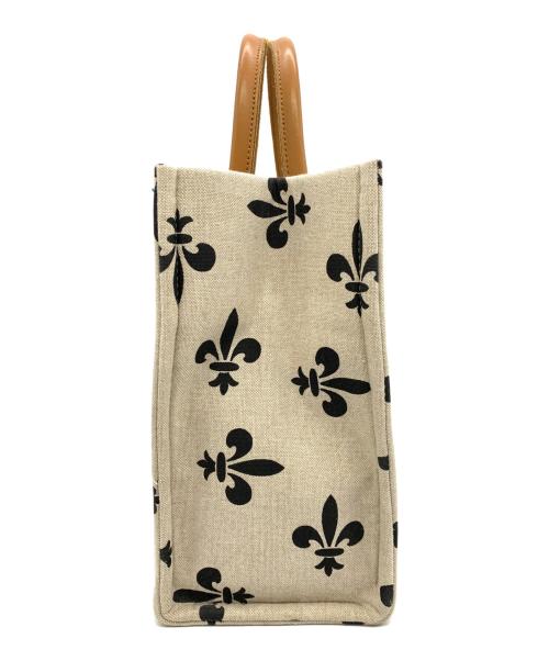 NOSTALGIC GARAGE（ノスタルジックガレージ）NOSTALGIC GARAGE (ノスタルジックガレージ) ハンドバッグ アイボリー×ブラウンの古着・服飾アイテム