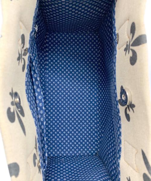 NOSTALGIC GARAGE（ノスタルジックガレージ）NOSTALGIC GARAGE (ノスタルジックガレージ) ハンドバッグ アイボリー×ブラウンの古着・服飾アイテム