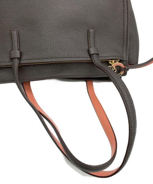 Salvatore Ferragamo（サルヴァトーレ フェラガモ）Salvatore Ferragamo (サルヴァトーレ フェラガモ) ガンチーニトートバッグ チャコールグレーの古着・服飾アイテム