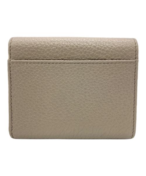 PRADA（プラダ）PRADA (プラダ) 3つ折り財布 グレージュの古着・服飾アイテム