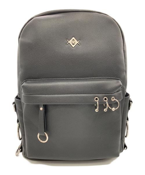 REFLEM（レフレム）REFLEM (レフレム) PUレザーデザインバックパック ブラックの古着・服飾アイテム