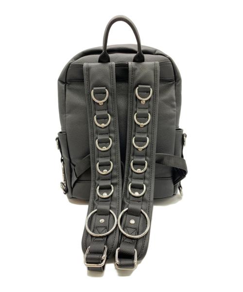 REFLEM（レフレム）REFLEM (レフレム) PUレザーデザインバックパック ブラックの古着・服飾アイテム