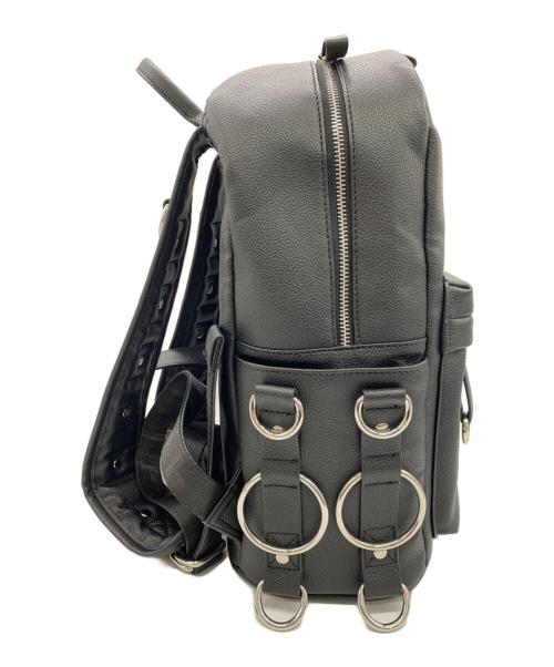 REFLEM（レフレム）REFLEM (レフレム) PUレザーデザインバックパック ブラックの古着・服飾アイテム