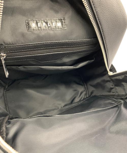 REFLEM（レフレム）REFLEM (レフレム) PUレザーデザインバックパック ブラックの古着・服飾アイテム