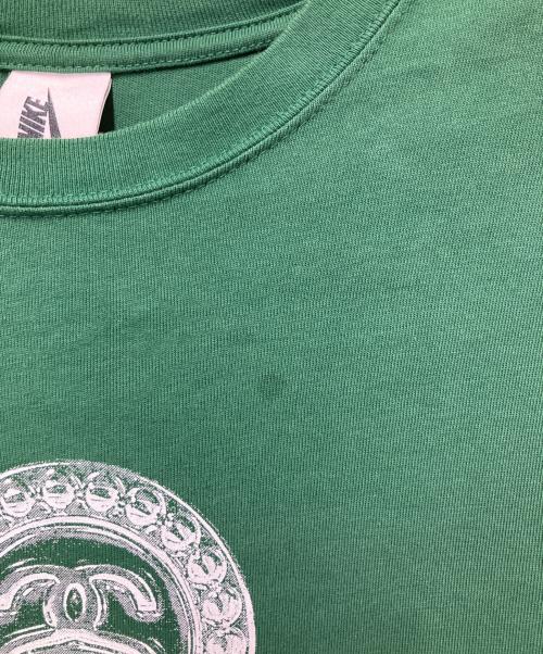 NIKE（ナイキ）NIKE (ナイキ) stussy (ステューシー) ロングスリーブカットソー グリーン サイズ:Mの古着・服飾アイテム