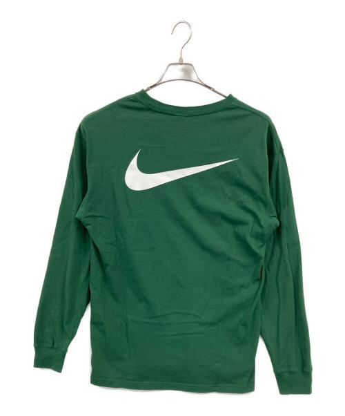 NIKE（ナイキ）NIKE (ナイキ) stussy (ステューシー) ロングスリーブカットソー グリーン サイズ:Mの古着・服飾アイテム