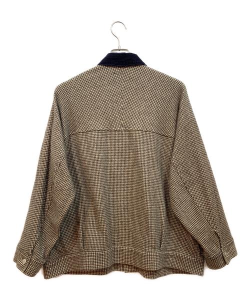 elephant TRIBAL fabrics（エレファントトライバルファブリックス）elephant TRIBAL fabrics (エレファントトライバルファブリックス) 千鳥格子ジャケット ブラック×ホワイト サイズ:Fの古着・服飾アイテム