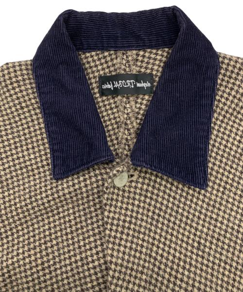 elephant TRIBAL fabrics（エレファントトライバルファブリックス）elephant TRIBAL fabrics (エレファントトライバルファブリックス) 千鳥格子ジャケット ブラック×ホワイト サイズ:Fの古着・服飾アイテム