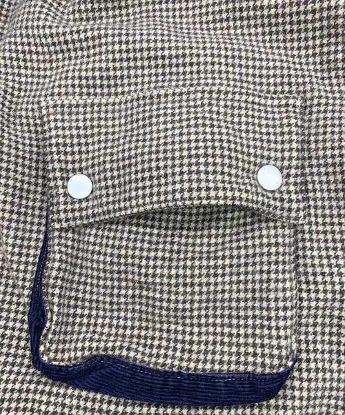 elephant TRIBAL fabrics（エレファントトライバルファブリックス）elephant TRIBAL fabrics (エレファントトライバルファブリックス) 千鳥格子ジャケット ブラック×ホワイト サイズ:Fの古着・服飾アイテム