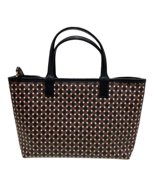 TORY BURCH（トリーバーチ）TORY BURCH (トリーバーチ) 2WAYバッグ ブラック×ブラウンの古着・服飾アイテム