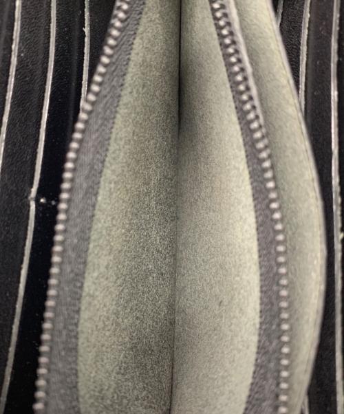 CUNE（キューン）CUNE (キューン) robita (ロビタ) レザーメッシュロングウォレット ブラックの古着・服飾アイテム