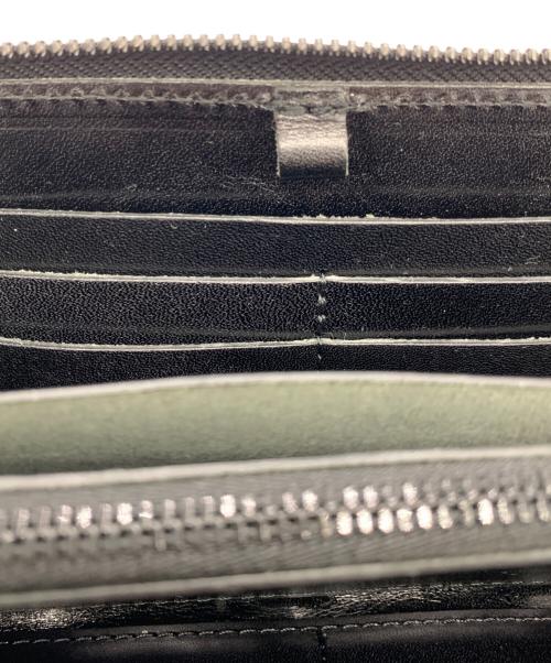 CUNE（キューン）CUNE (キューン) robita (ロビタ) レザーメッシュロングウォレット ブラックの古着・服飾アイテム