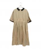 magaliマガリ）の古着「半袖ワンピース」｜ベージュ
