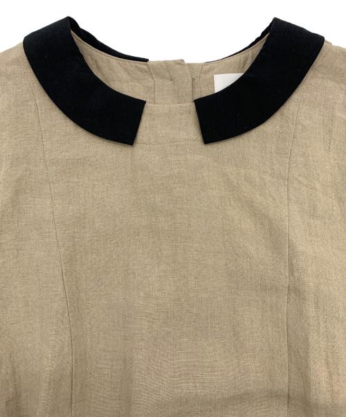 magali（マガリ）magali (マガリ) 半袖ワンピース ベージュ サイズ:表記無しの古着・服飾アイテム