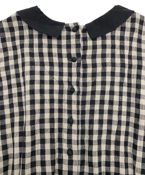 magali（マガリ）magali (マガリ) 半袖ワンピース ブラック×グレー サイズ:表記無しの古着・服飾アイテム