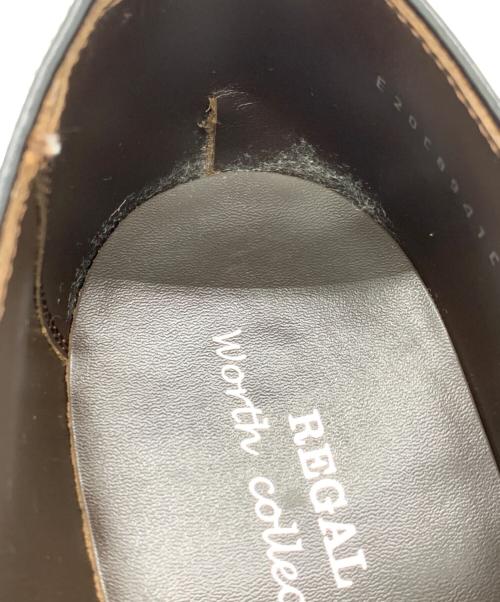 REGAL（リーガル）REGAL (リーガル) オープントゥシューズ ブラック サイズ:24 1/2EEの古着・服飾アイテム