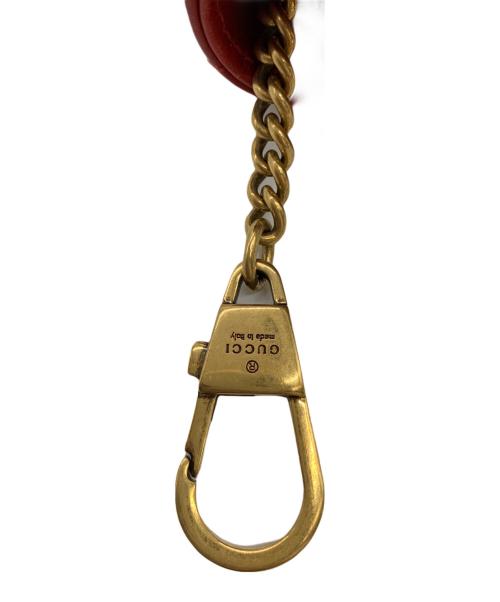 GUCCI（グッチ）GUCCI (グッチ) チェーンショルダーバッグ レッドの古着・服飾アイテム