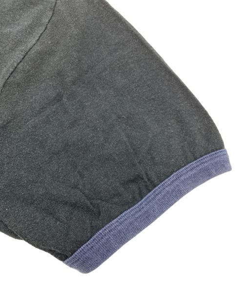 Hysteric Glamour（ヒステリックグラマー）Hysteric Glamour (ヒステリックグラマー) リンガーTシャツ ブラック×ネイビー サイズ:Lの古着・服飾アイテム