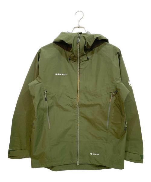 MAMMUT（マムート）MAMMUT (マムート) クレーター 4ハードシェルフーデッドジャケット グリーン サイズ:LL 未使用品の古着・服飾アイテム
