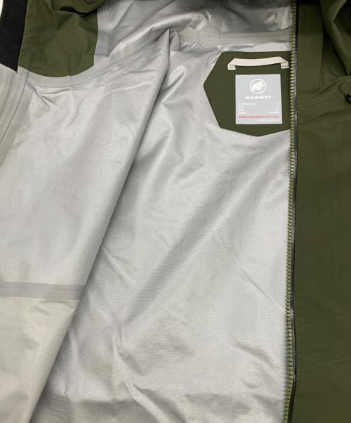 MAMMUT（マムート）MAMMUT (マムート) クレーター 4ハードシェルフーデッドジャケット グリーン サイズ:LL 未使用品の古着・服飾アイテム