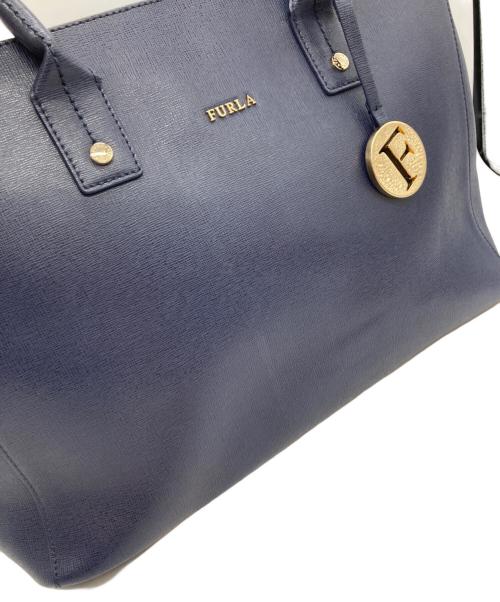 FURLA（フルラ）FURLA (フルラ) トートバッグ ネイビーの古着・服飾アイテム