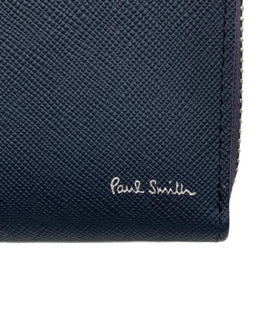 PAUL SMITH（ポールスミス）PAUL SMITH (ポールスミス) ラウンドファスナー財布 ブラックの古着・服飾アイテム