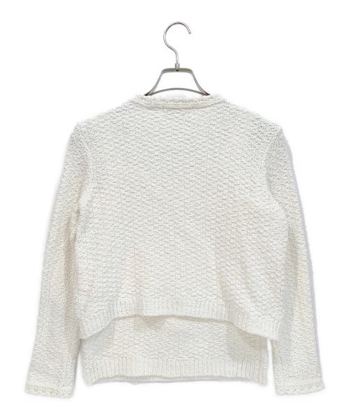 ANAYI（アナイ）ANAYI (アナイ) 厚手カーディガン ホワイト サイズ:38の古着・服飾アイテム